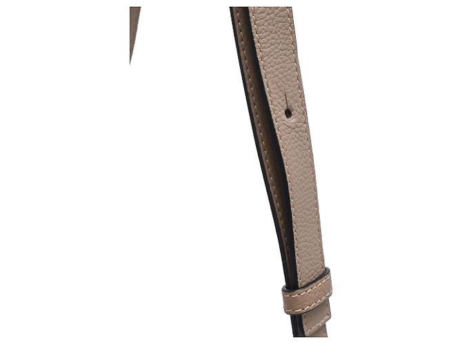 Borsa Loewe Small Puzzle Edge in pelle di vitello beige - vista 13