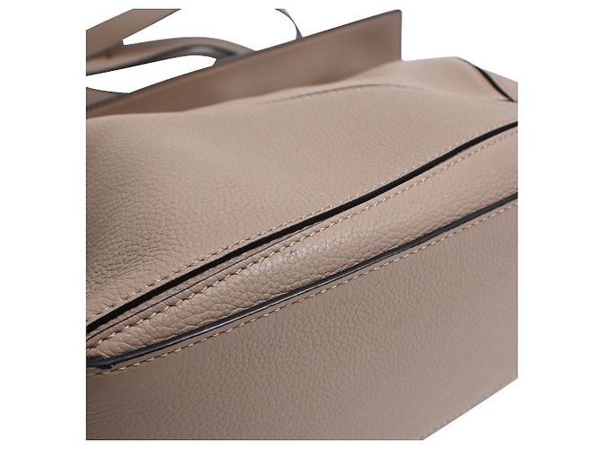 Borsa Loewe Small Puzzle Edge in pelle di vitello beige - vista 25