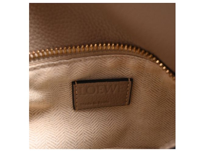 Borsa Loewe Small Puzzle Edge in pelle di vitello beige - vista 5