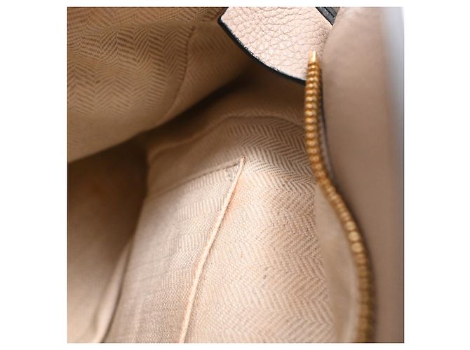 Borsa Loewe Small Puzzle Edge in pelle di vitello beige - vista 8