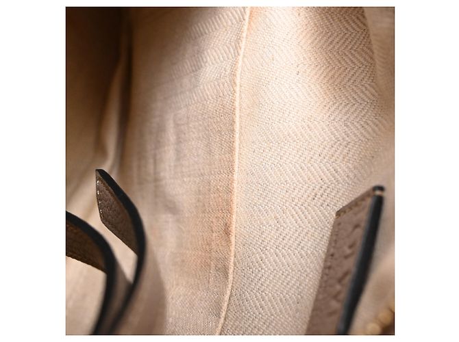 Borsa Loewe Small Puzzle Edge in pelle di vitello beige - vista 9