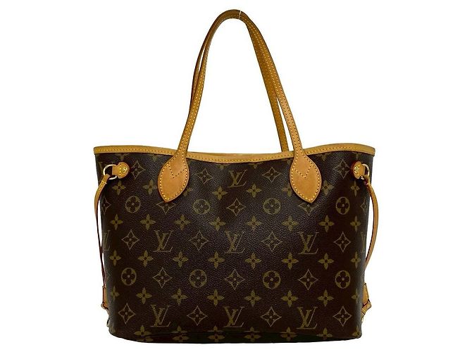 Borsa Tote Louis Vuitton Neverfull Monogram Marrone - vista 2