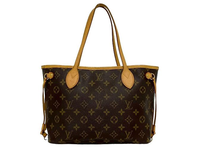 Borsa Tote Louis Vuitton Neverfull Monogram Marrone - vista 4