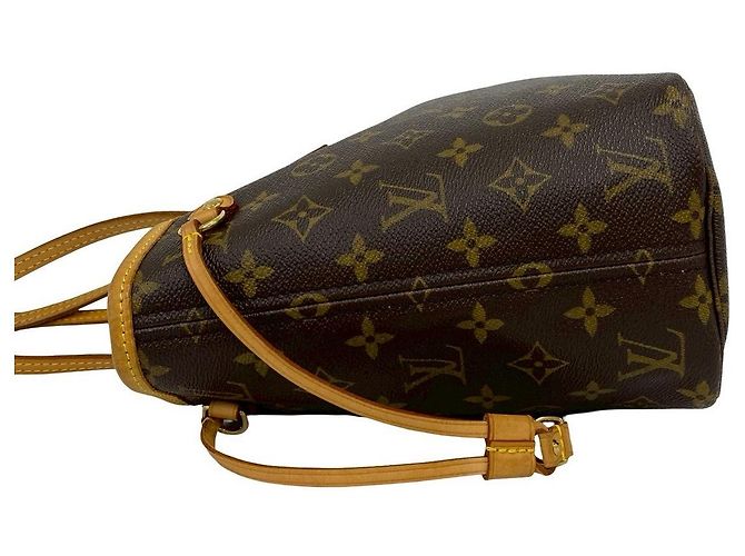 Borsa Tote Louis Vuitton Neverfull Monogram Marrone - vista 6