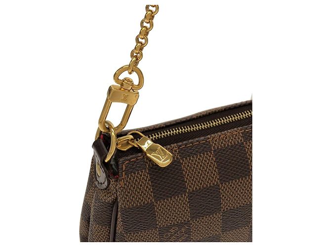 Borsa a Spalla Louis Vuitton Eva Damier Marrone - vista 5