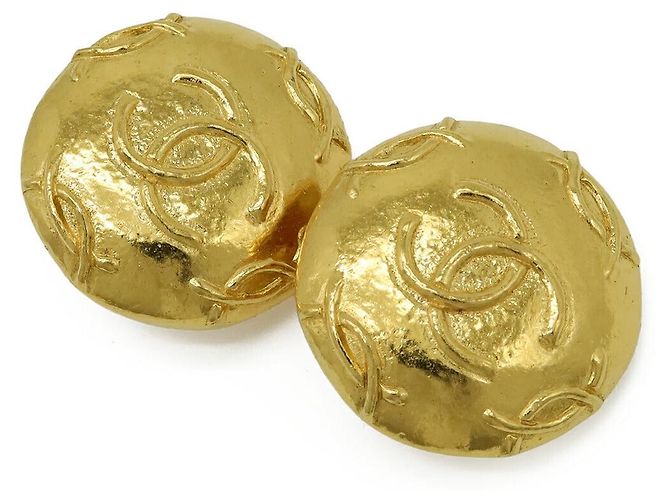 Chanel Coco Mark Ohrringe Golden Metallisch - Ansicht 2