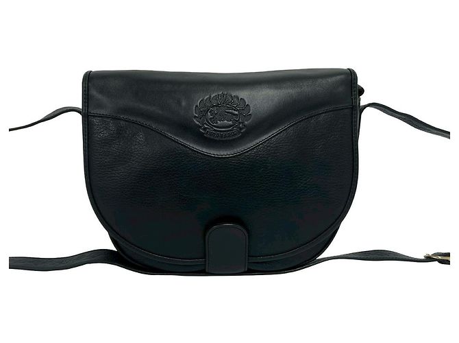 Borsa a tracolla in pelle Burberry Nero - vista 2