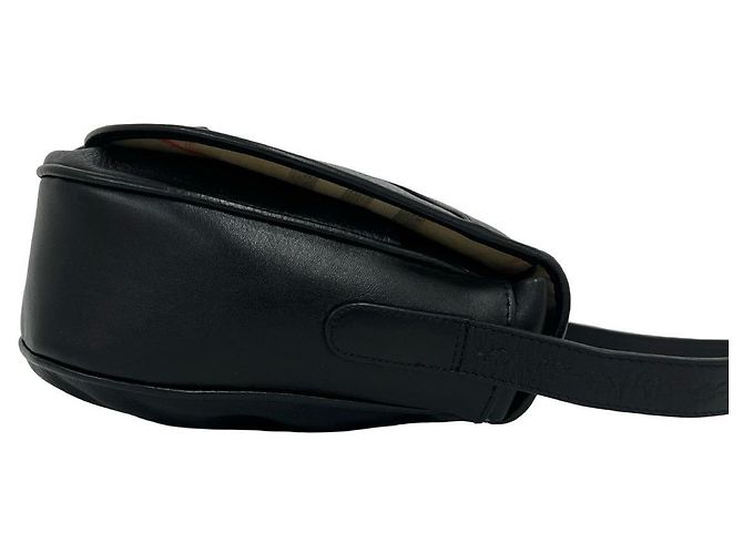 Borsa a tracolla in pelle Burberry Nero - vista 7