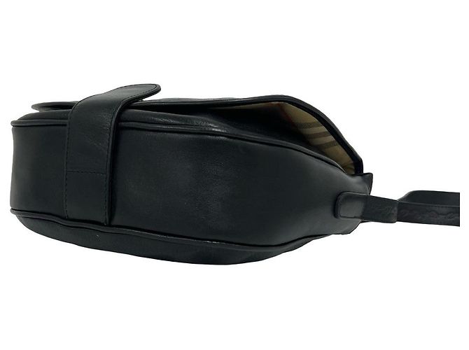 Borsa a tracolla in pelle Burberry Nero - vista 9