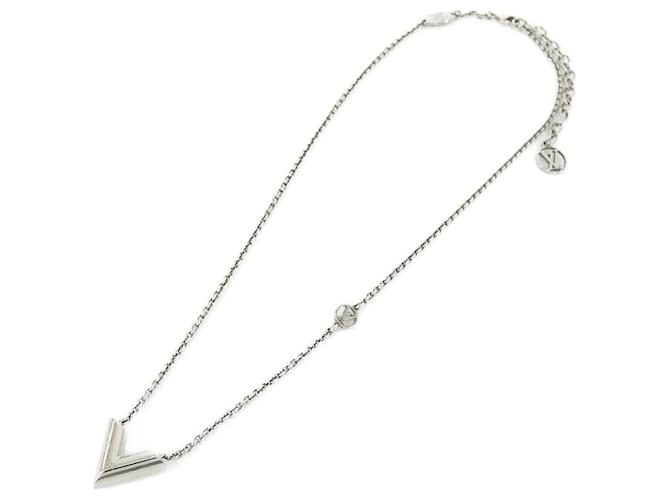 Collana Louis Vuitton Essential V Argento Metallico - vista 2