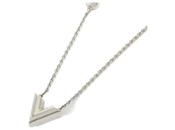 Collana Louis Vuitton Essential V Argento Metallico - vista 3