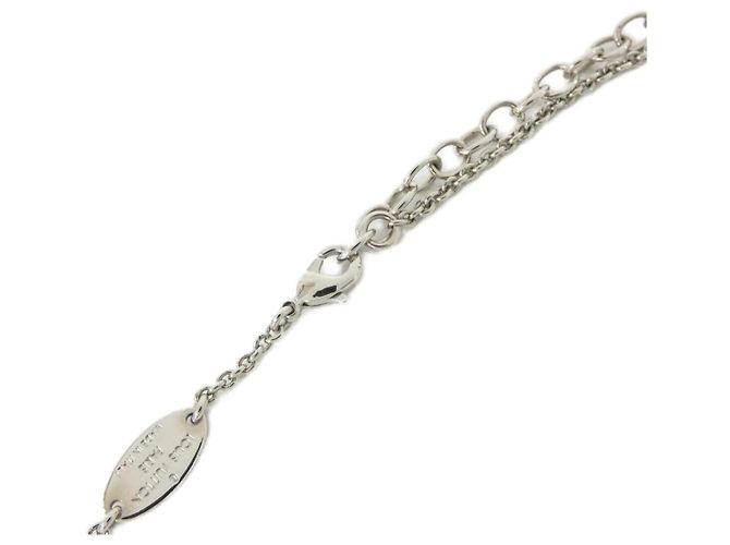 Collana Louis Vuitton Essential V Argento Metallico - vista 4