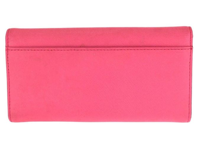 Portafoglio lungo in pelle Kate Spade Rosa - vista 2