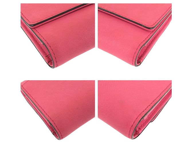 Portafoglio lungo in pelle Kate Spade Rosa - vista 3
