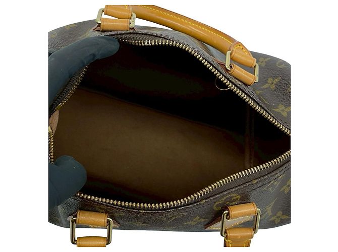 Borsa Louis Vuitton Speedy 25 Monogram Marrone - vista 10