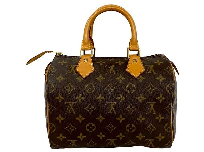 Borsa Louis Vuitton Speedy 25 Monogram Marrone - vista 2