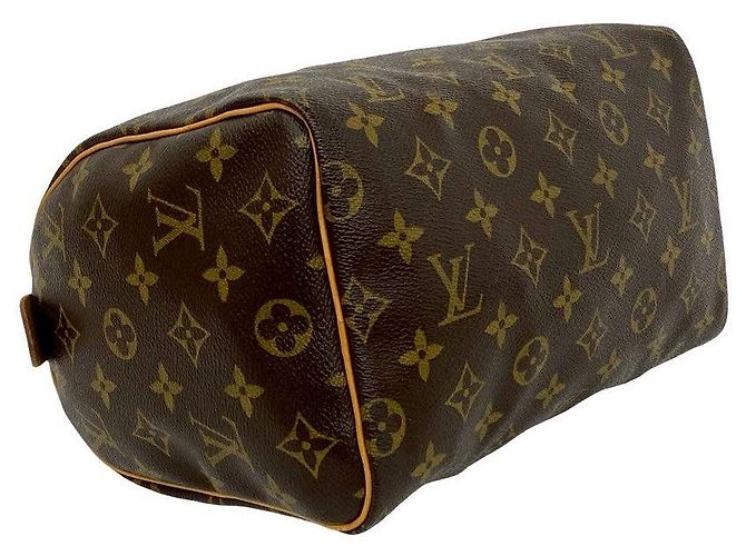 Borsa Louis Vuitton Speedy 25 Monogram Marrone - vista 8