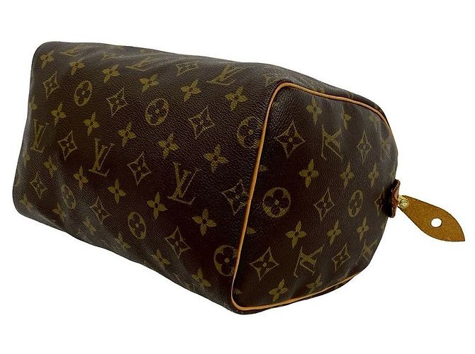Borsa Louis Vuitton Speedy 25 Monogram Marrone - vista 9