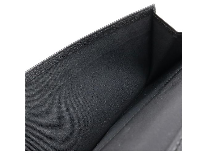Chanel Camellia Leder Langgeldbörse Schwarz - Ansicht 6