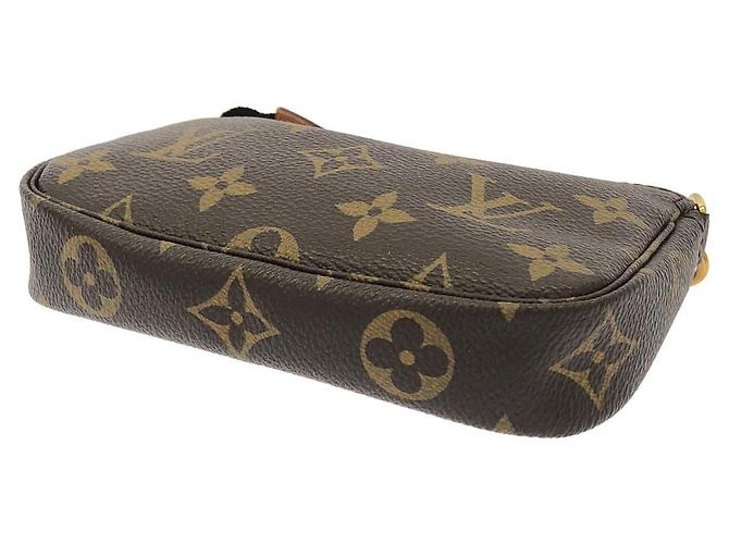 Louis Vuitton Mini Pochette Accessoires Pochette Accessori Monogram Marrone - vista 2