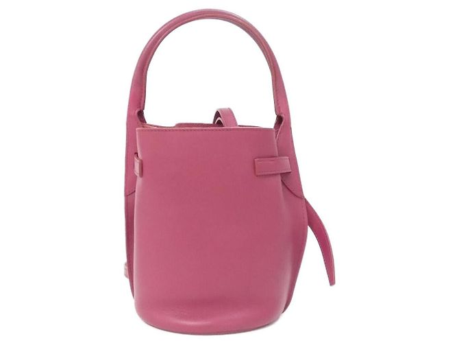Céline Borsa a secchiello Celine Big Bag Bucket Nano in pelle di vitello Argento Metallico - vista 2