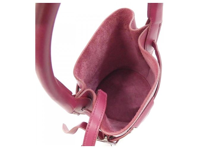 Céline Borsa a secchiello Celine Big Bag Bucket Nano in pelle di vitello Argento Metallico - vista 9