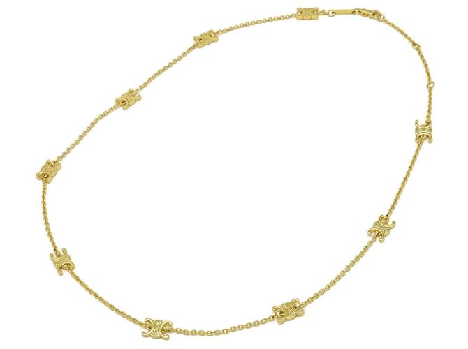 Céline Collar Mini Triomphe Celine Dorado Metálico - vista 2