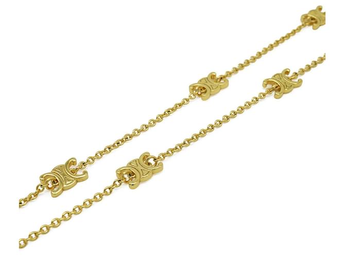 Céline Collar Mini Triomphe Celine Dorado Metálico - vista 3