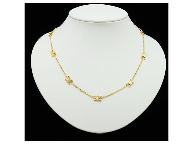 Céline Collar Mini Triomphe Celine Dorado Metálico - vista 5