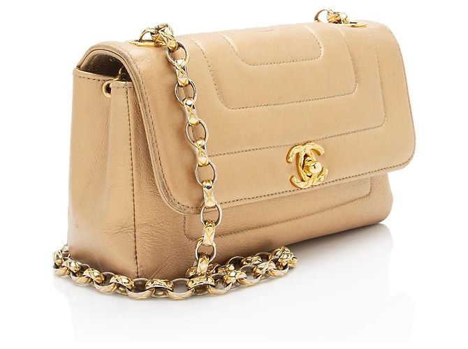 Gabrielle Chanel Vintage Metallic Lambskin Bijoux Mini Flap Tasche - Ansicht 2