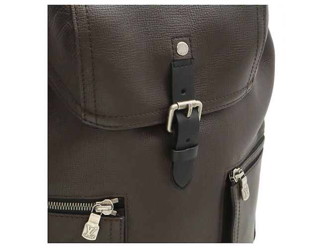 Louis Vuitton Utah Lederrucksack Braun - Ansicht 8