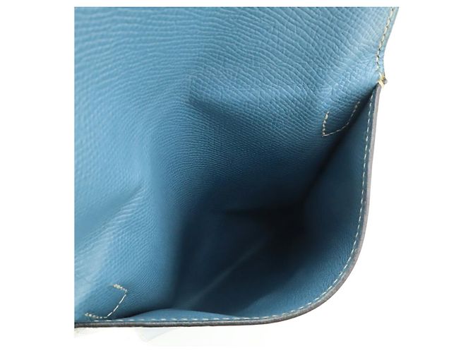 Hermès Borsa a tracolla in pelle Amelie Hermes Blu - vista 5