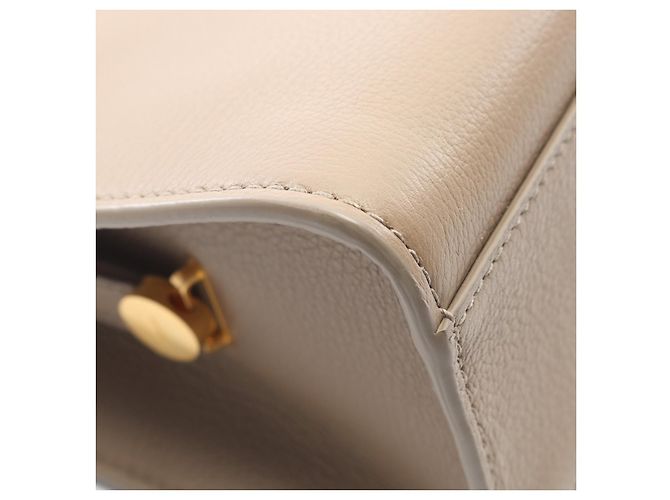 Bolsa de ombro em couro macio TRAPEZE SOFT Bally Marrom Bege - vista 6