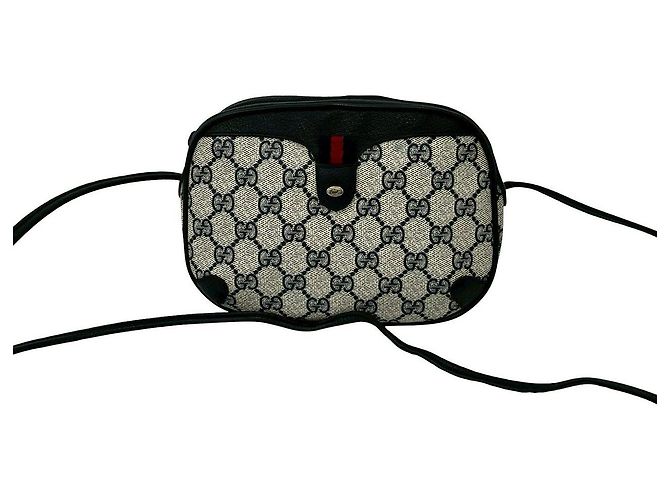 Bolso de hombro de cuero y PVC Gucci Azul - vista 2