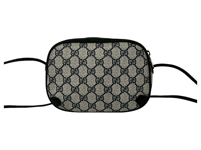 Bolso de hombro de cuero y PVC Gucci Azul - vista 4