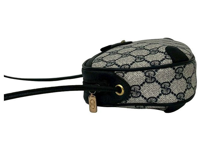 Bolso de hombro de cuero y PVC Gucci Azul - vista 6