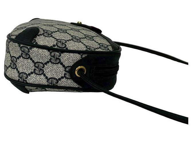 Bolso de hombro de cuero y PVC Gucci Azul - vista 7