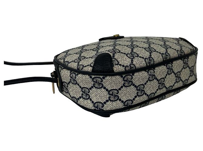 Bolso de hombro de cuero y PVC Gucci Azul - vista 8
