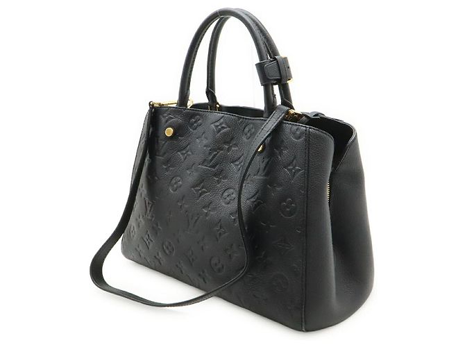 Borsa Louis Vuitton Montaigne Monogram Empreinte Nero - vista 2