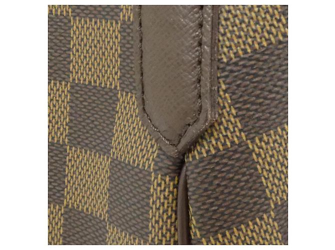 Borsa Louis Vuitton Belem in tela Damier Marrone - vista 5