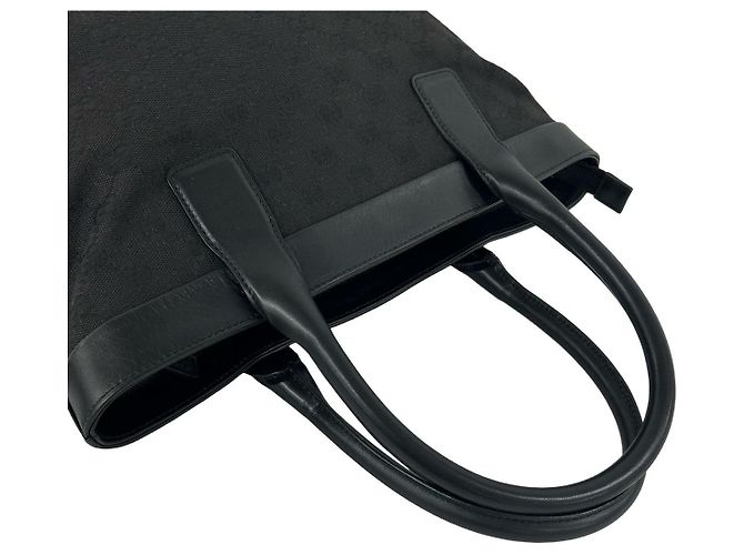 Borsa a mano Gucci GG Canvas e pelle Nero - vista 5