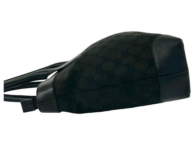 Borsa a mano Gucci GG Canvas e pelle Nero - vista 6