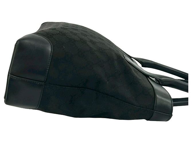 Borsa a mano Gucci GG Canvas e pelle Nero - vista 7