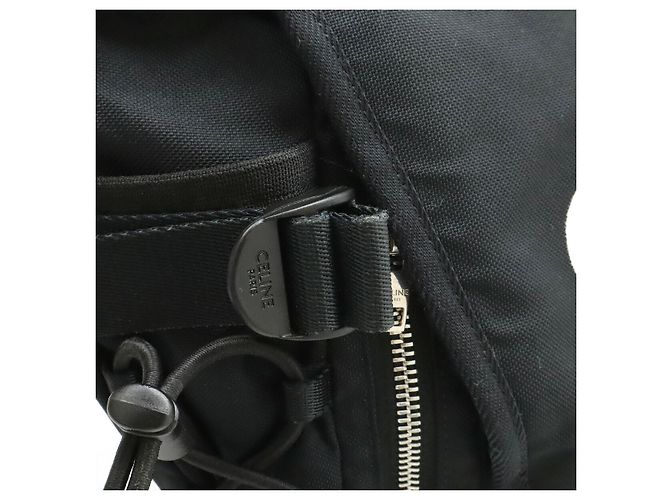 Céline Celine Trekking Messenger Bag Nylon Umhängetasche Schwarz - Ansicht 8