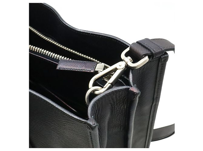 Prada Saffiano 2way Tote Bag Blau - Ansicht 6
