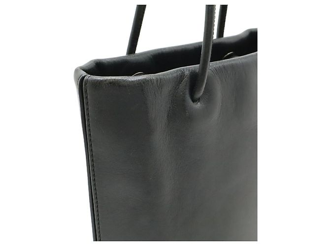 Chanel Essential Tote Small Leder Handtasche Schwarz - Ansicht 7