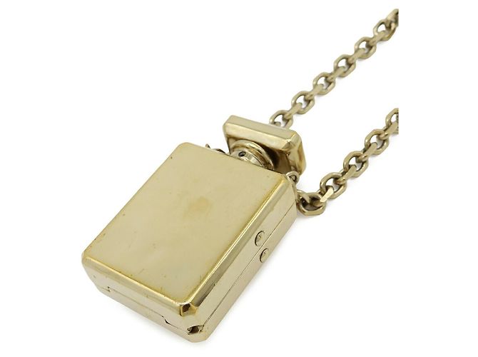Collana con pendente profumo Chanel D'oro Metallico - vista 4