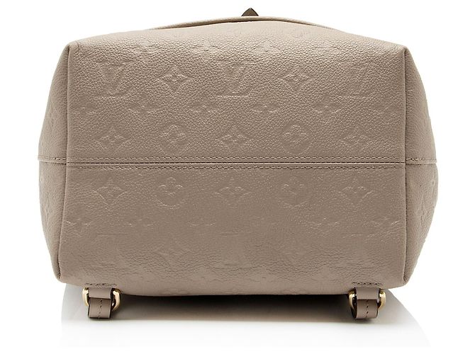 Zaino Louis Vuitton Monogram Empreinte Montsouris PM NM Marrone Beige - vista 4