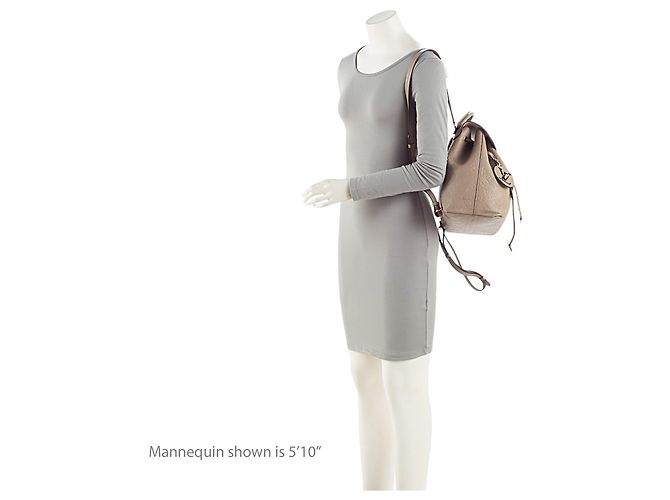Zaino Louis Vuitton Monogram Empreinte Montsouris PM NM Marrone Beige - vista 5