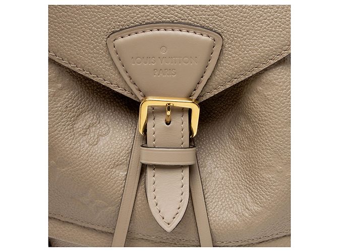 Zaino Louis Vuitton Monogram Empreinte Montsouris PM NM Marrone Beige - vista 8